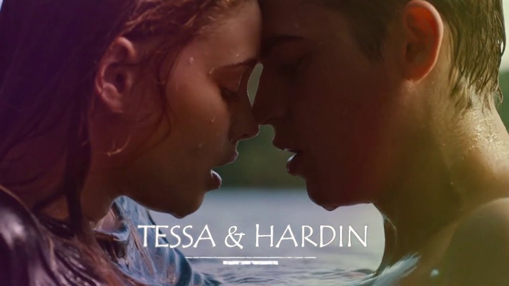 Tessa and Hardin swim in the river
