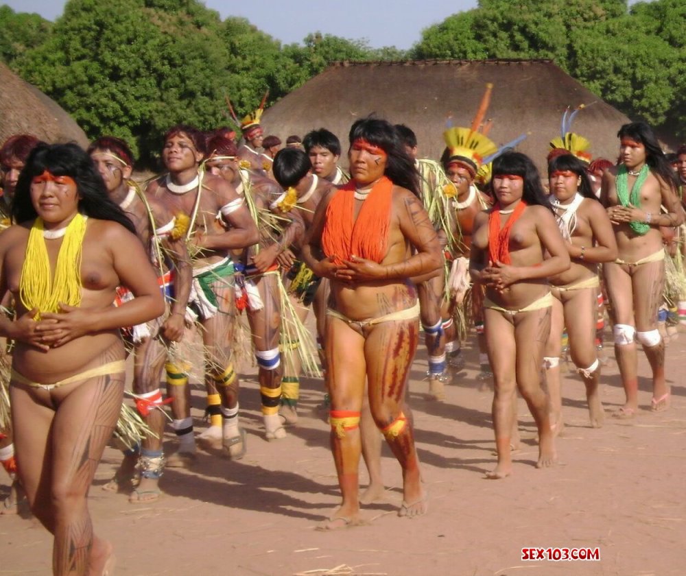 Naked women of the Xingu Sex tribe