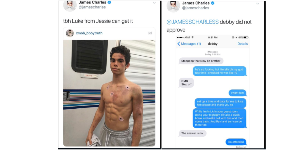 James Charles drain naked