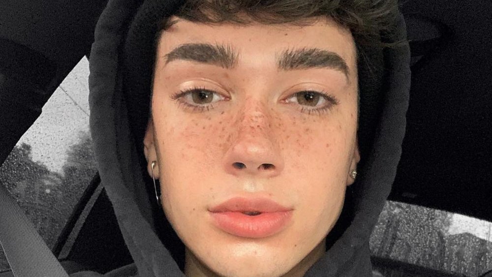 James Charles in shorts