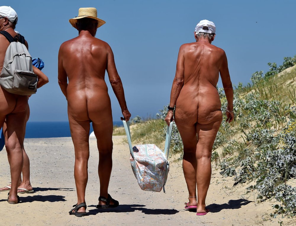 Naked German tourists