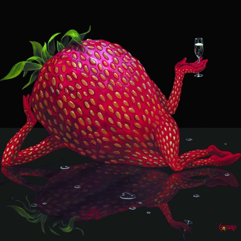 Girl with strawberries