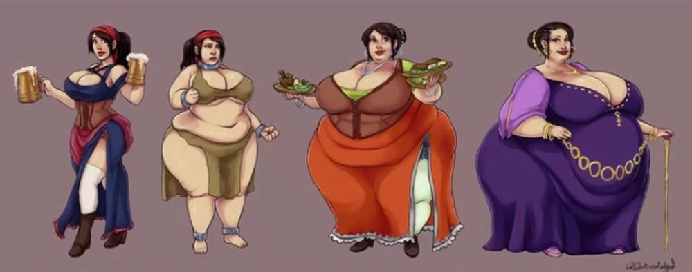 Anime fat transformation