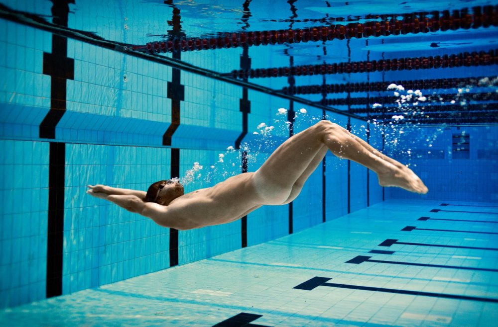 Breast under water