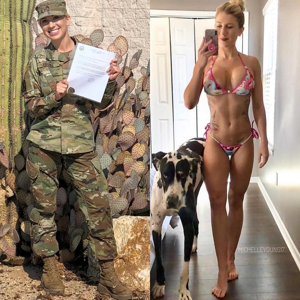 Girl in camouflage