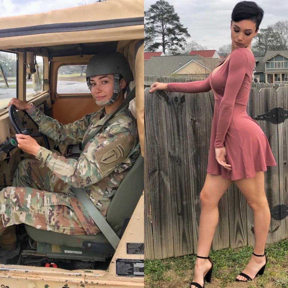 American girls are military