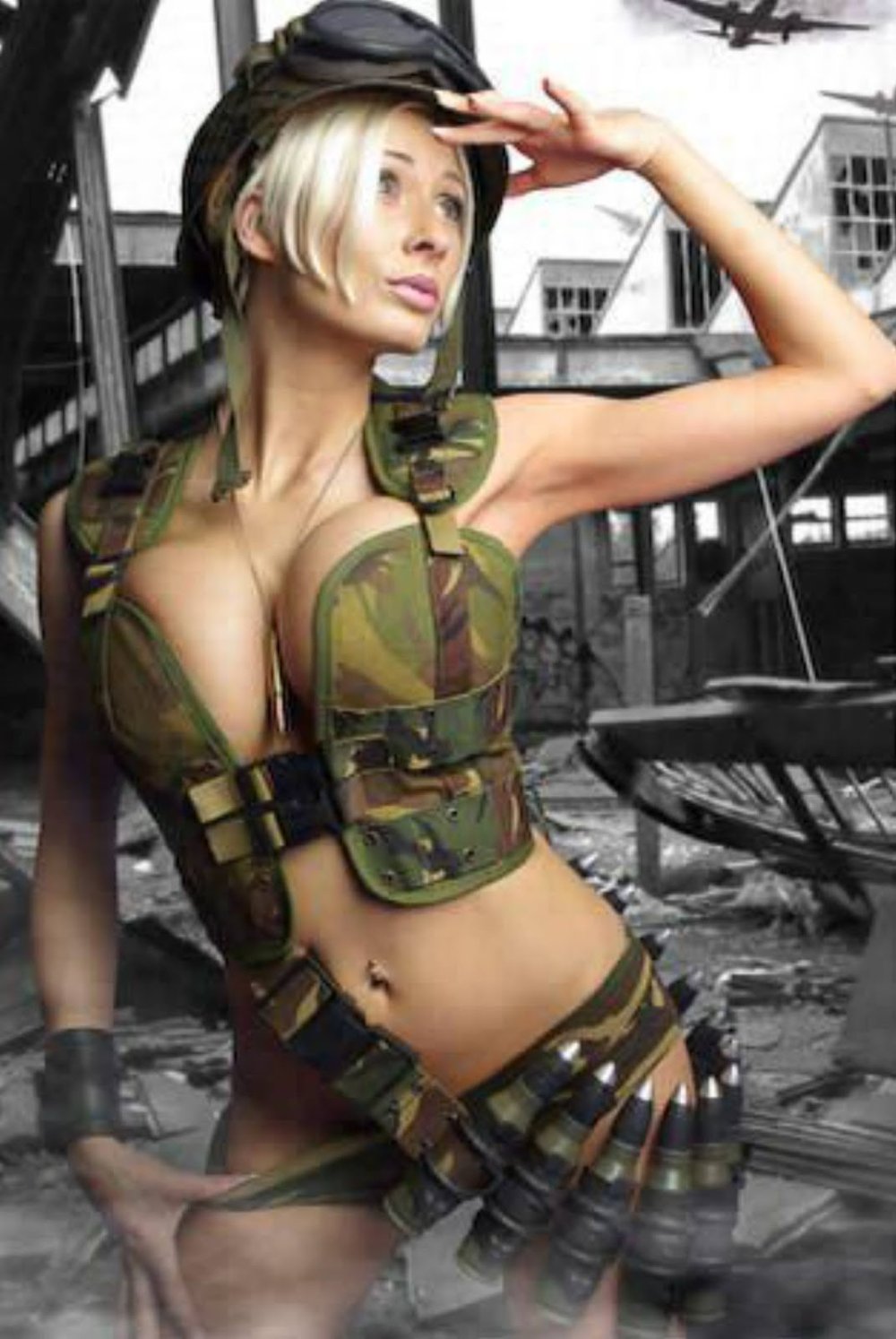 Jane darling in military uniform