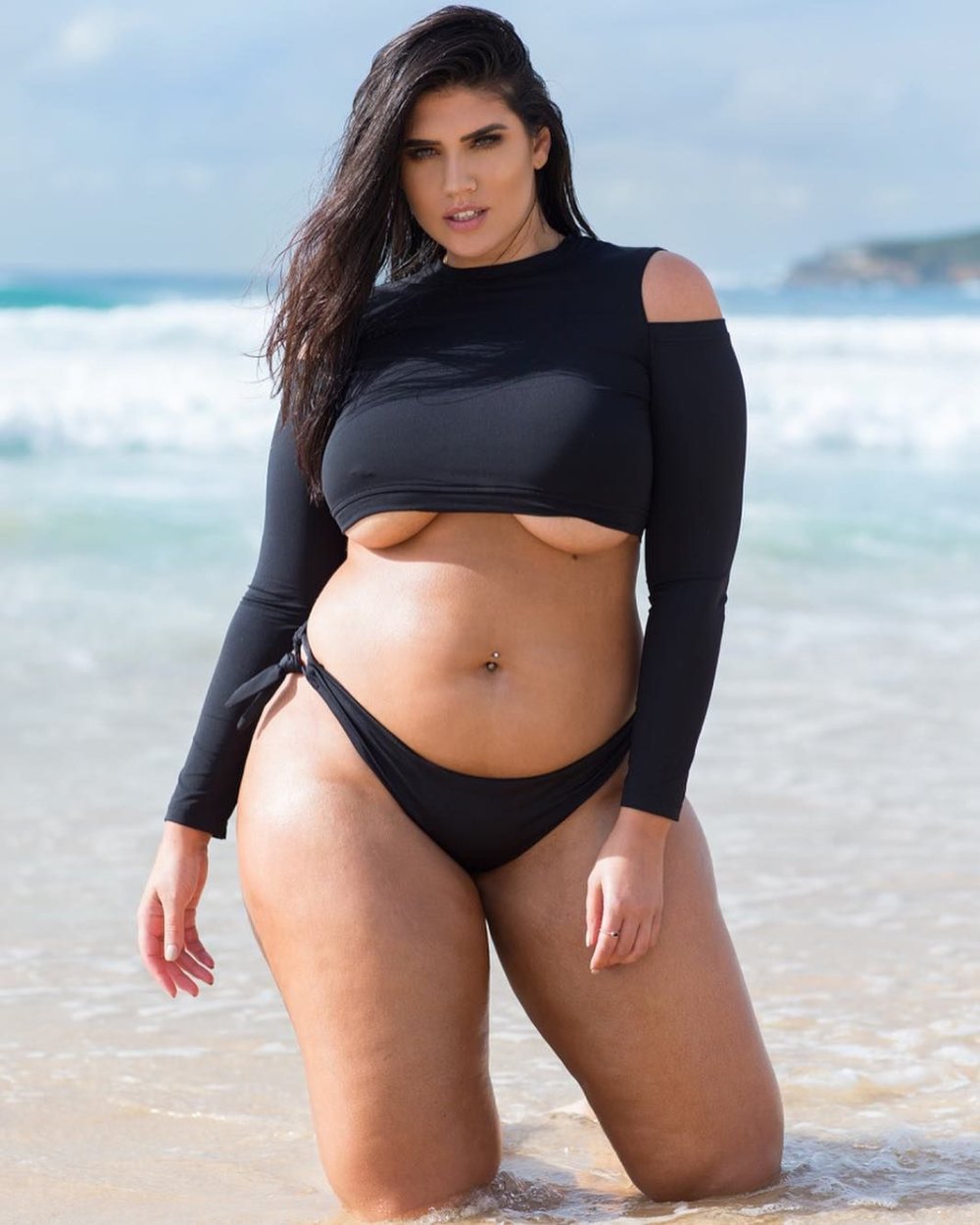 BBW Belly Chubby in small panties