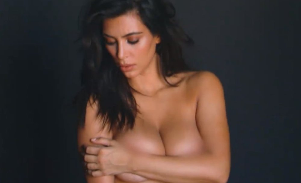 Kim Kardashian for W Nude magazine