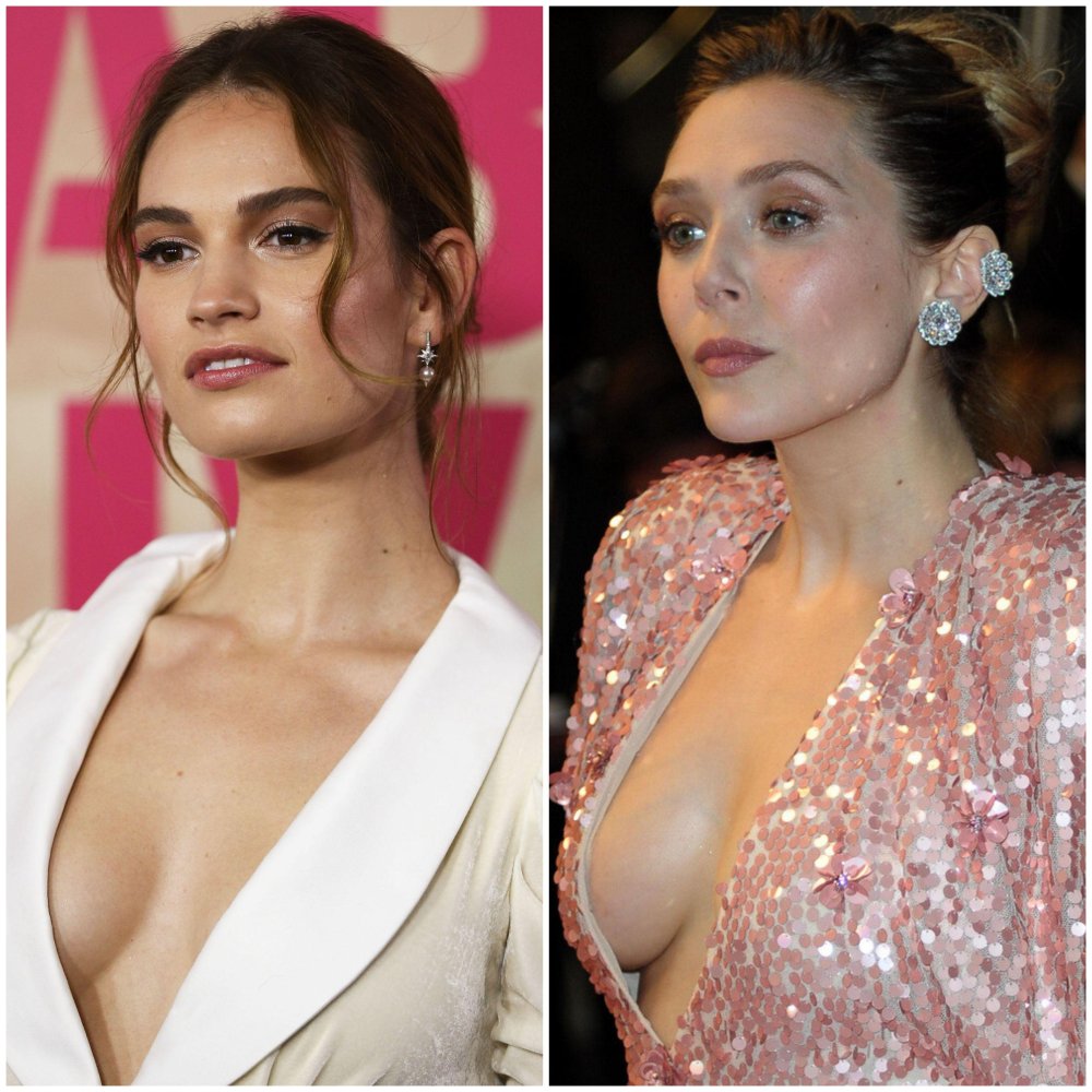 Elizabeth Olsen in a swimsuit without photoshop