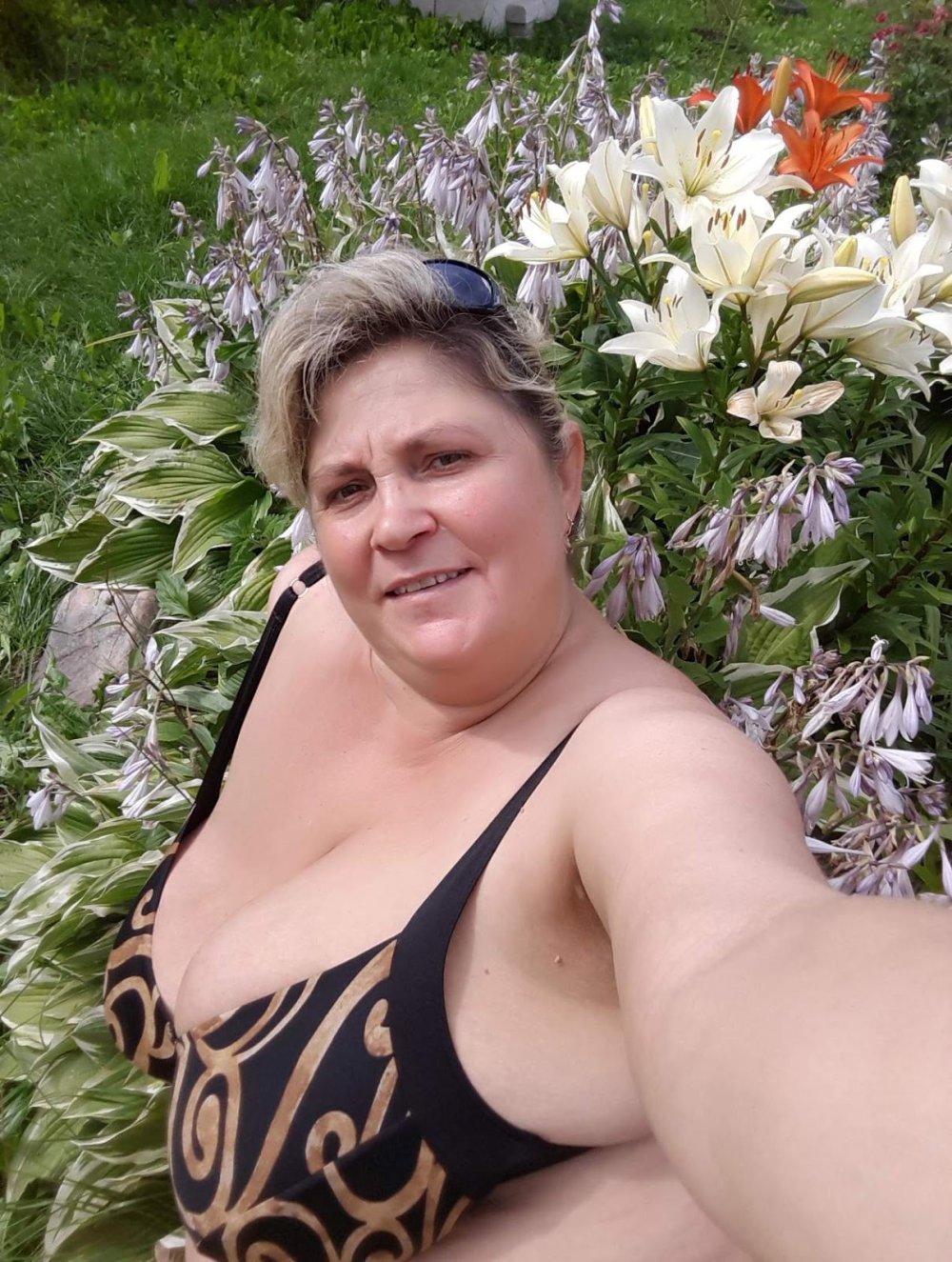 Hairy mature in swimsuits