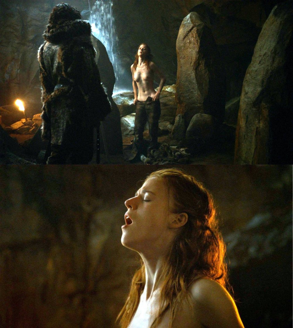 Rose Leslie in underwear