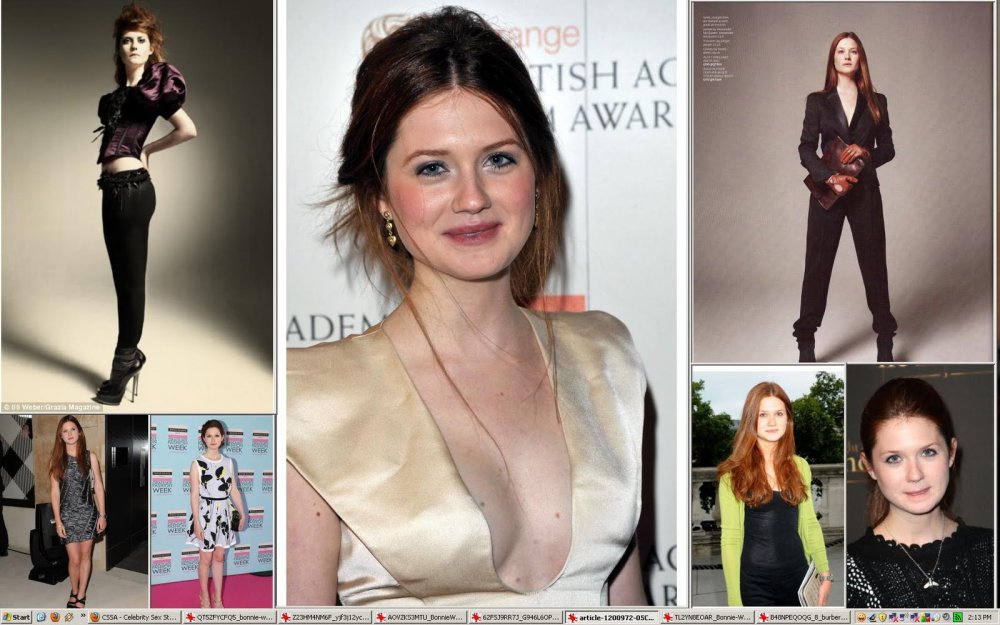 Bonnie Wright in a swimsuit