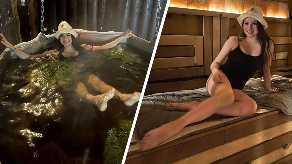 Alina Zagitova in the bathhouse