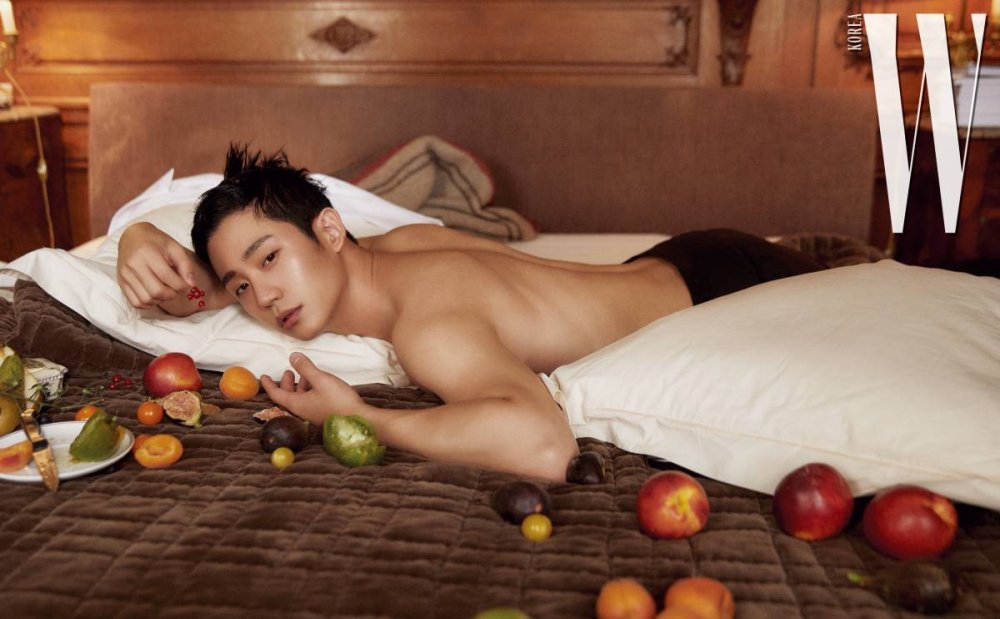 Jing Tian in underwear