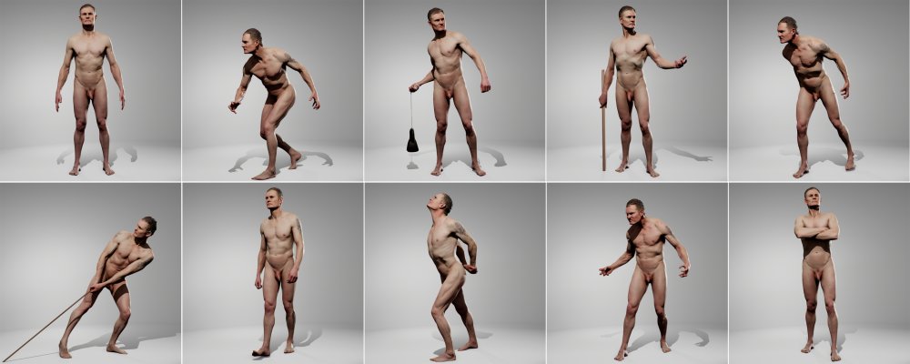 Naked photo counteratpost on a white background