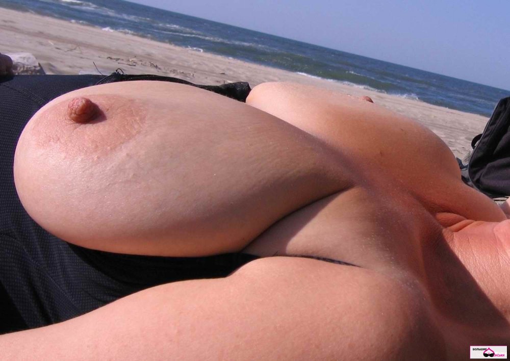 Pouring juicy boobs