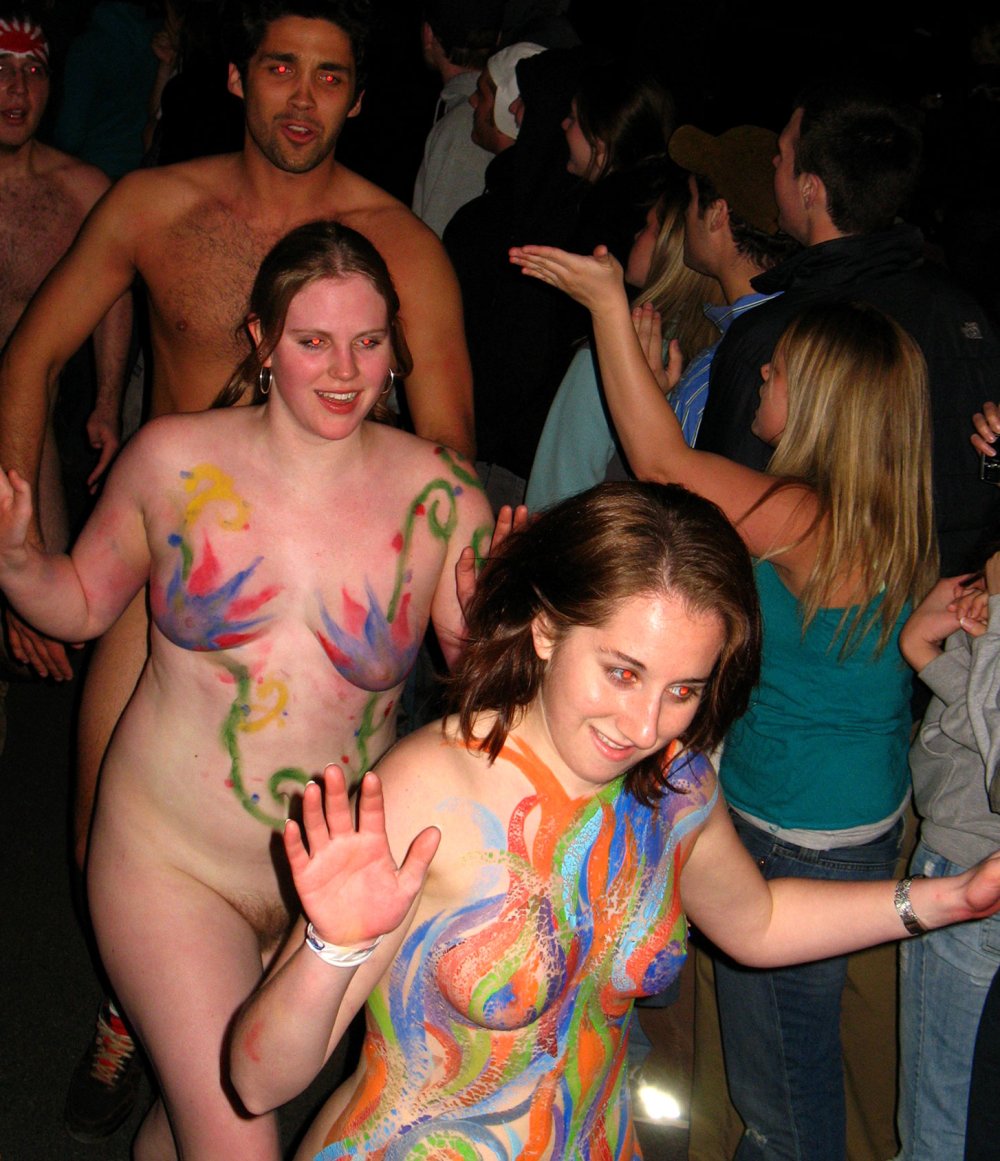 Women naked at the holidays