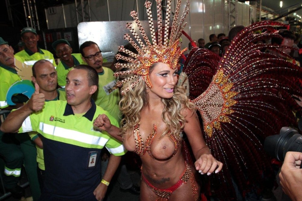 Naked Brazilians at the parade