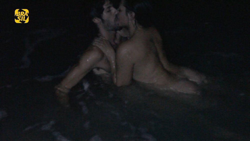 Daniel Sea Naked lies with extended legs
