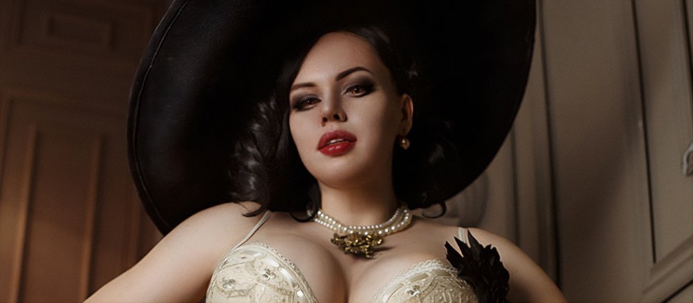 Lady Dimitrescu in the underwear Resident Evil