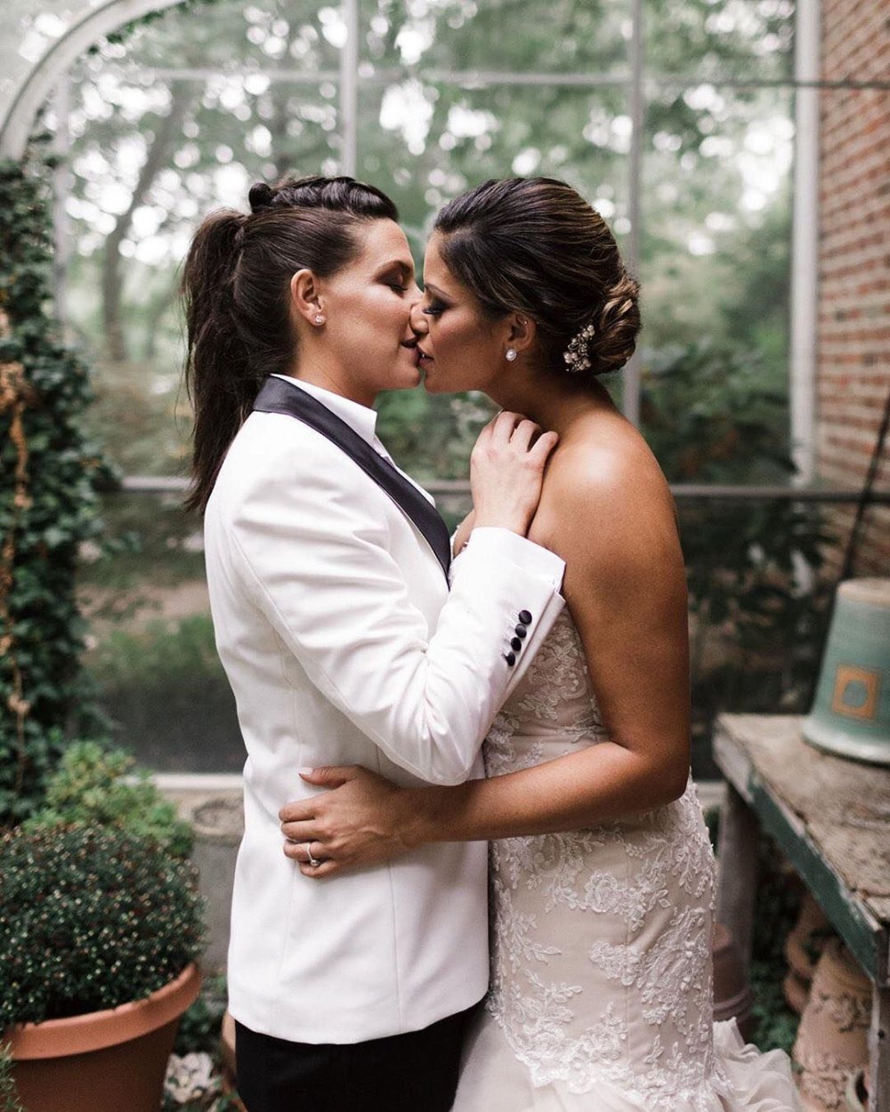 Wedding dresses for two brides