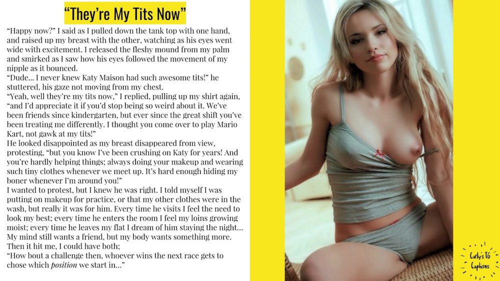 TG Captions Bimbo Mom boobs