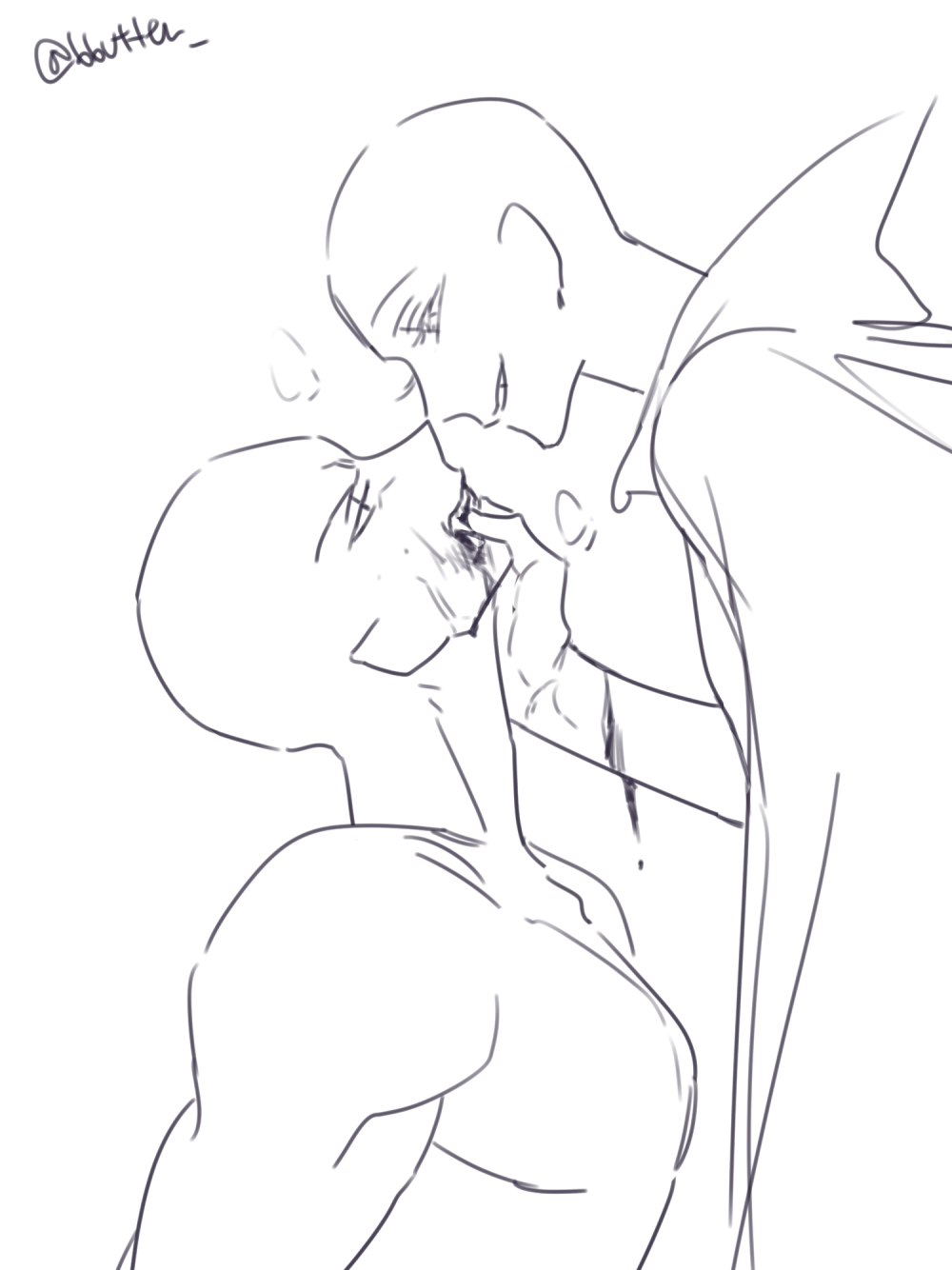 Anime pair reference posture