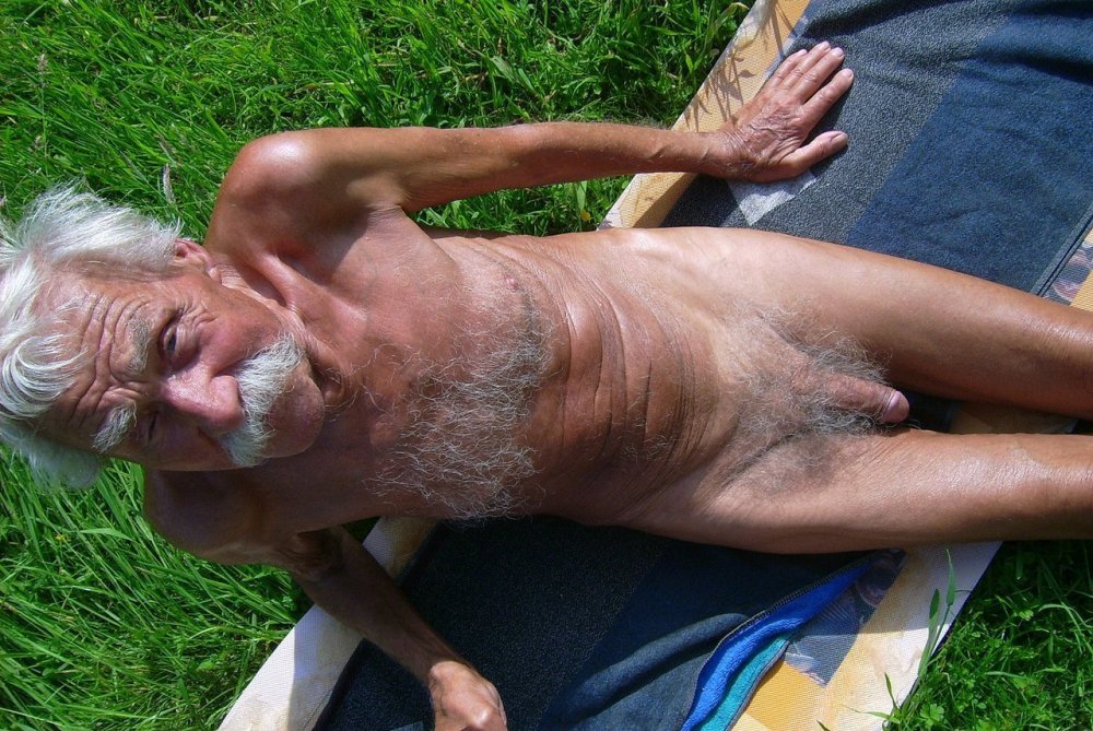 Naked elderly couples erection