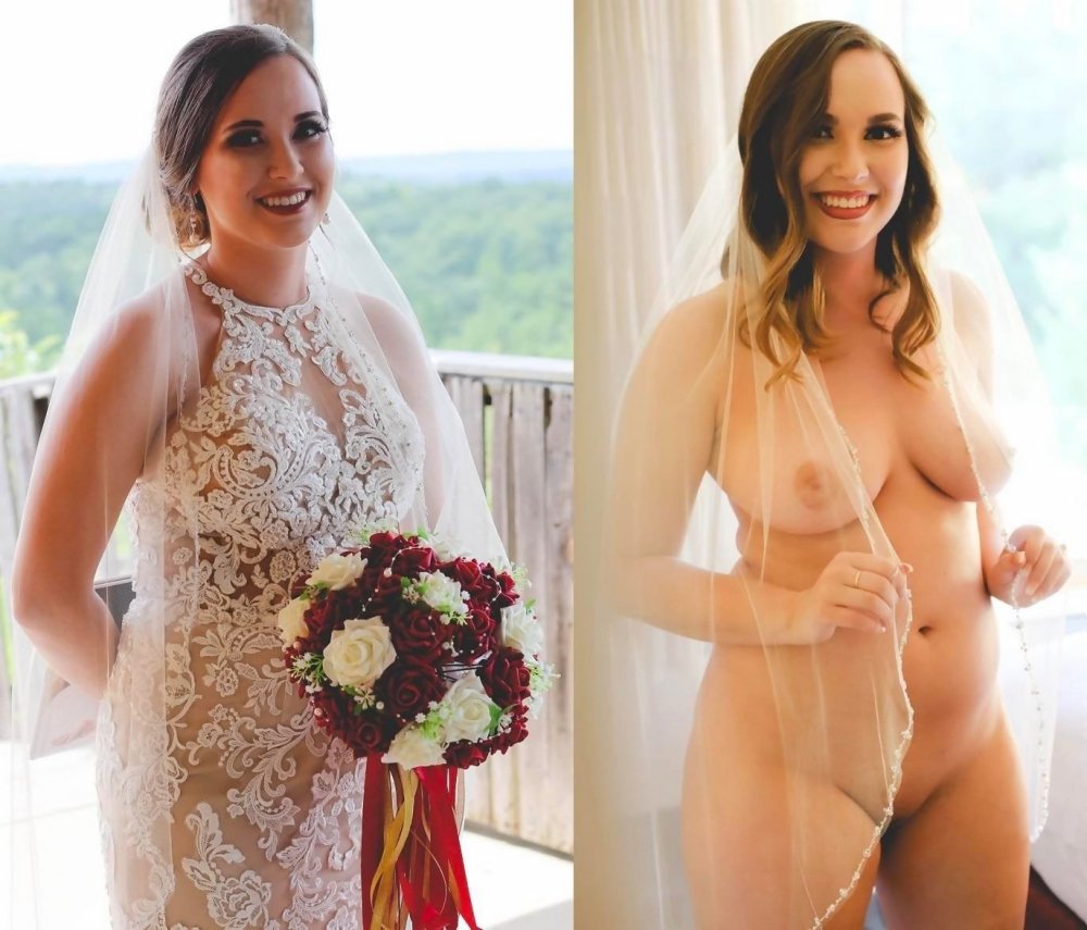 Brides dressed and striped