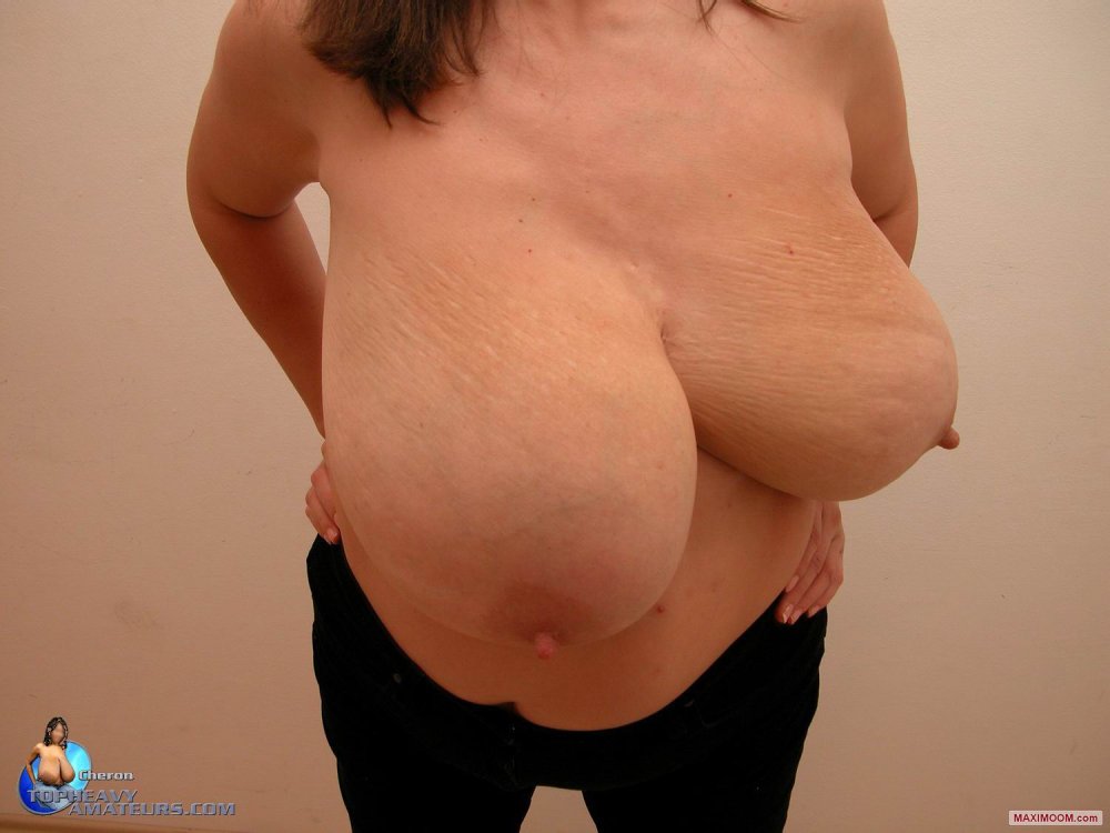Huge super huge hanging boobs