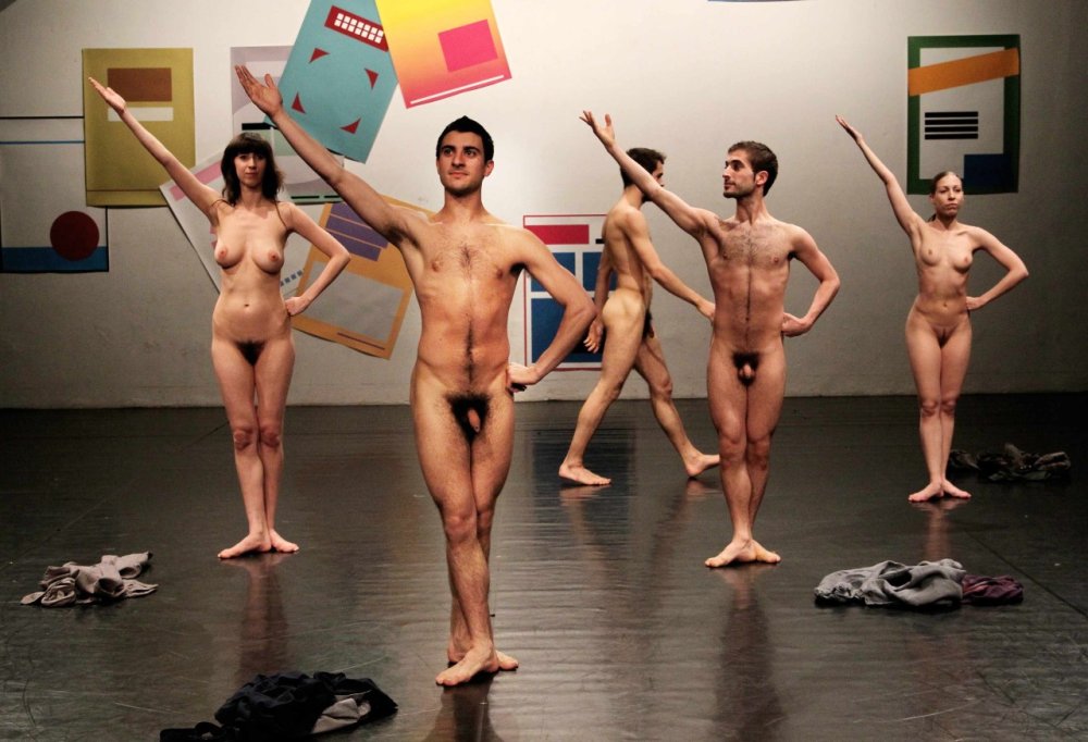 Naked guys in the gym