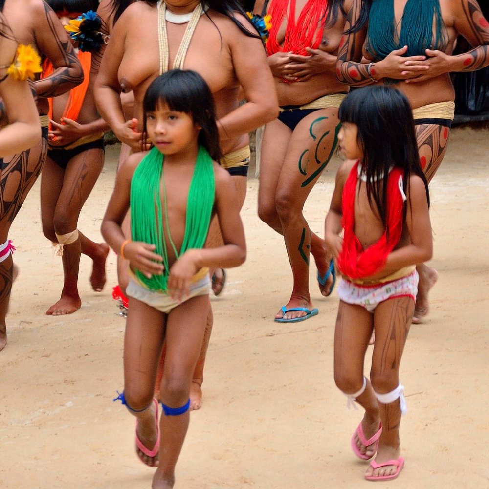 Naked women of wild tribes