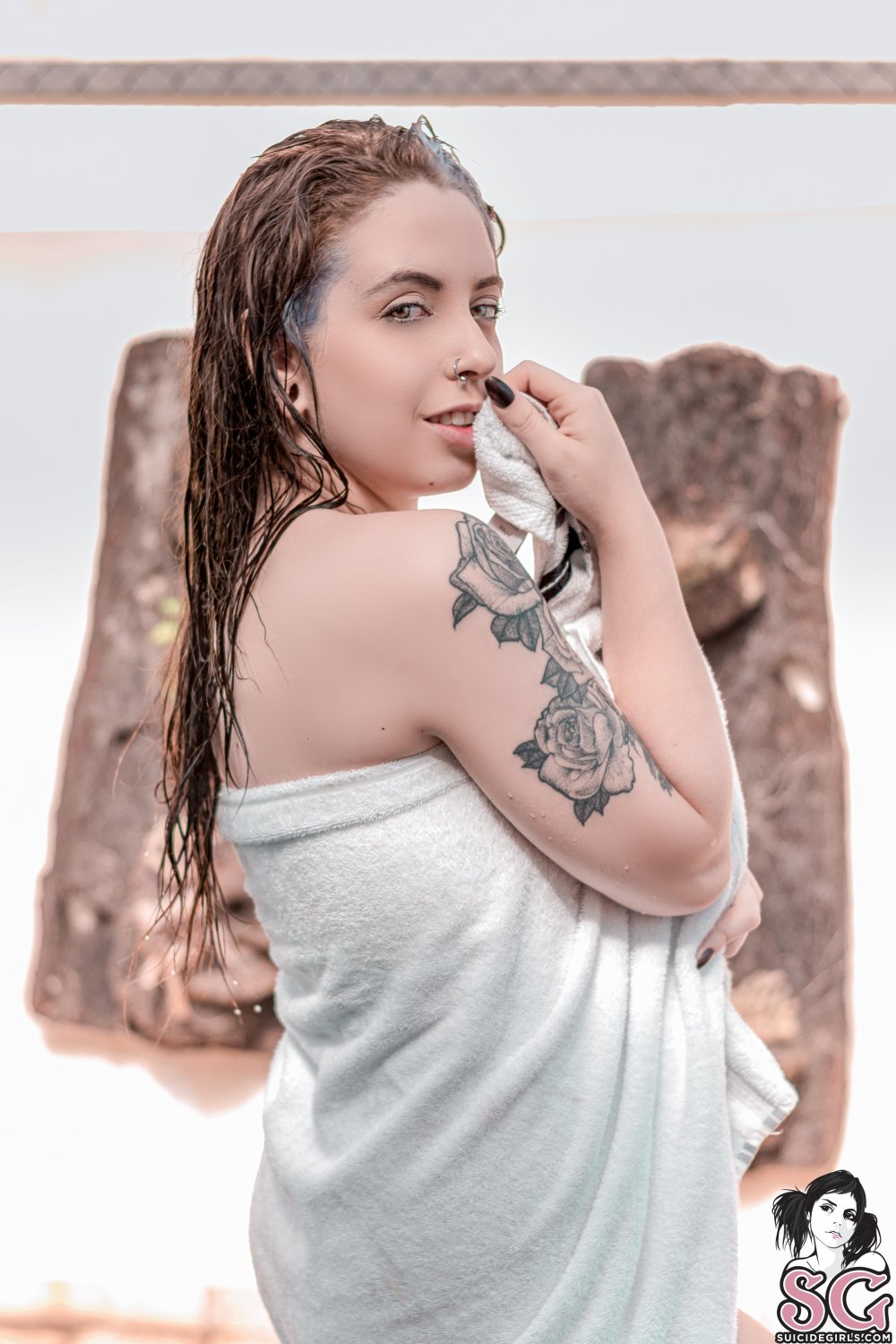Sisyandra with a phone in the hands