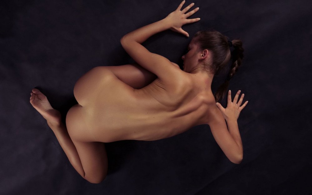 Naked adults in nature
