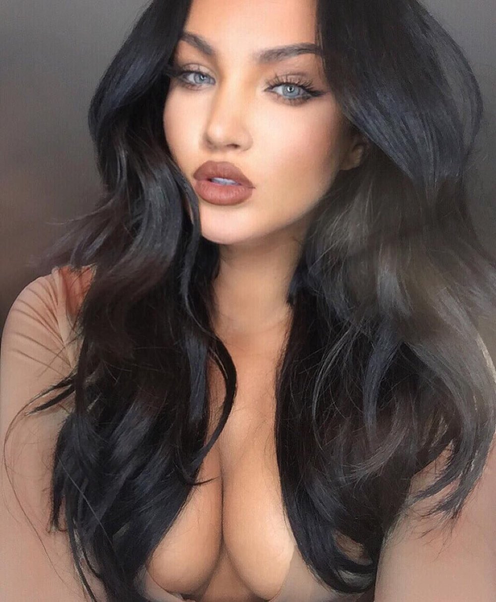 Natalie Halcro in a dress