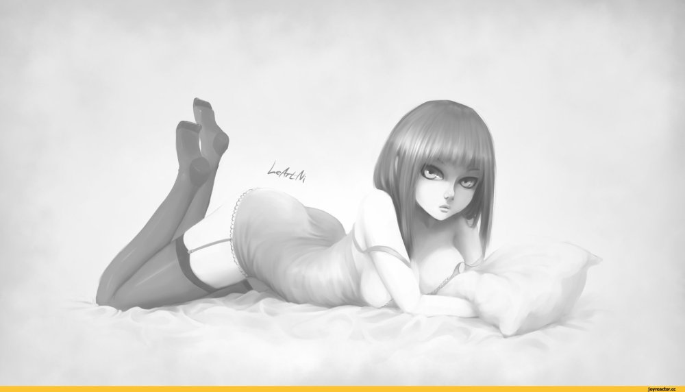 Young models in stockings