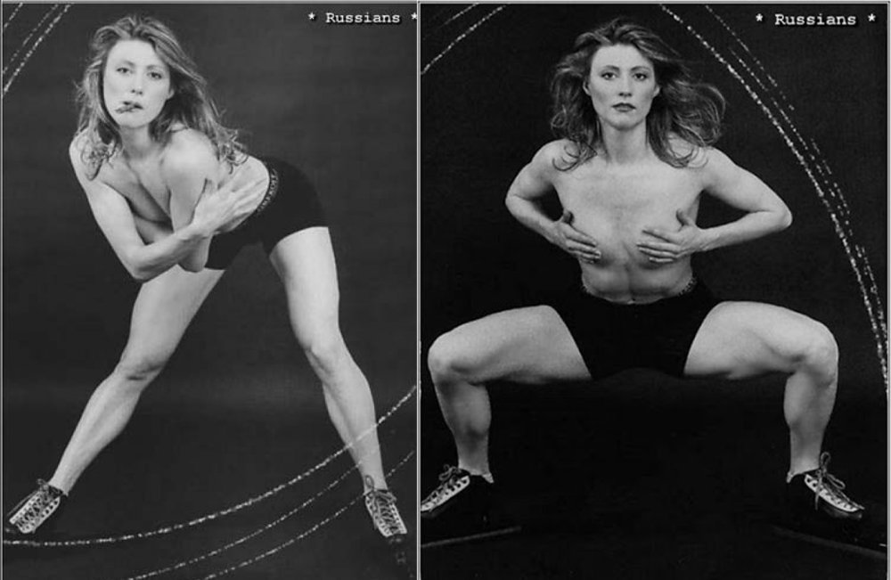 Maria Zakharova in the gym