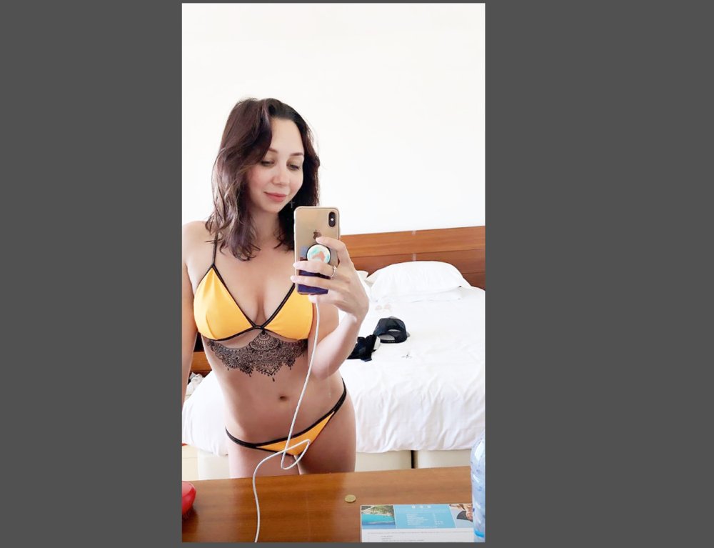 Sofia Vergar in a swimsuit