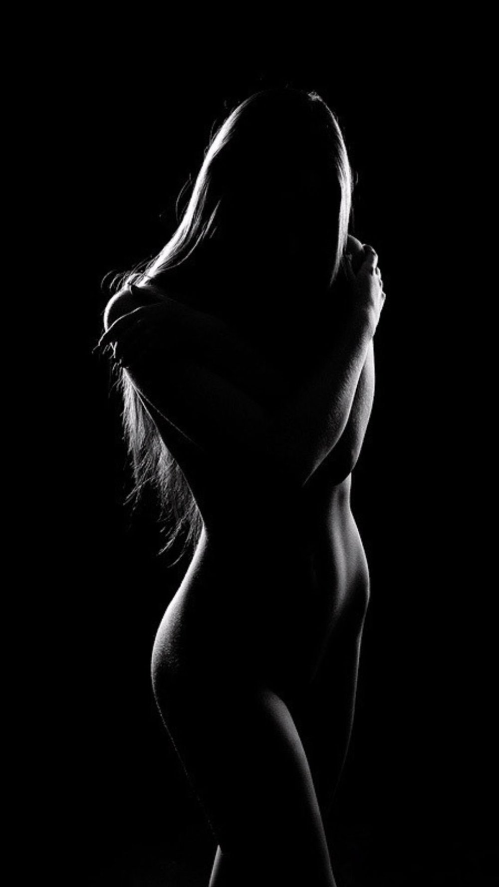 Background female silhouette