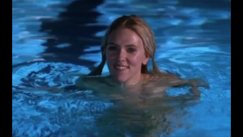 Scarlett Johansson without a bra