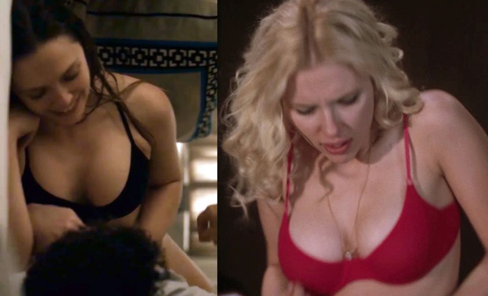 Scarlett Johansson breasts in films