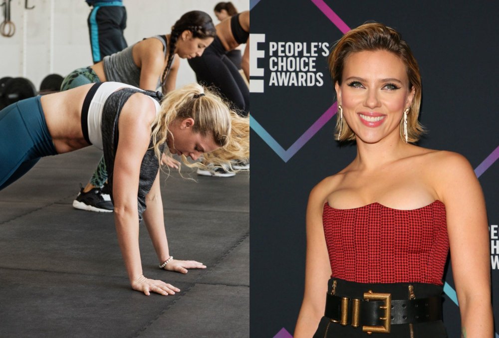 Scarlett Johansson in underwear in the film
