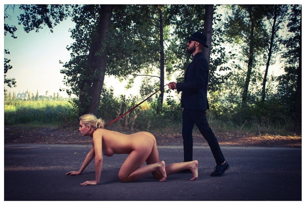 A private submissive removes naked