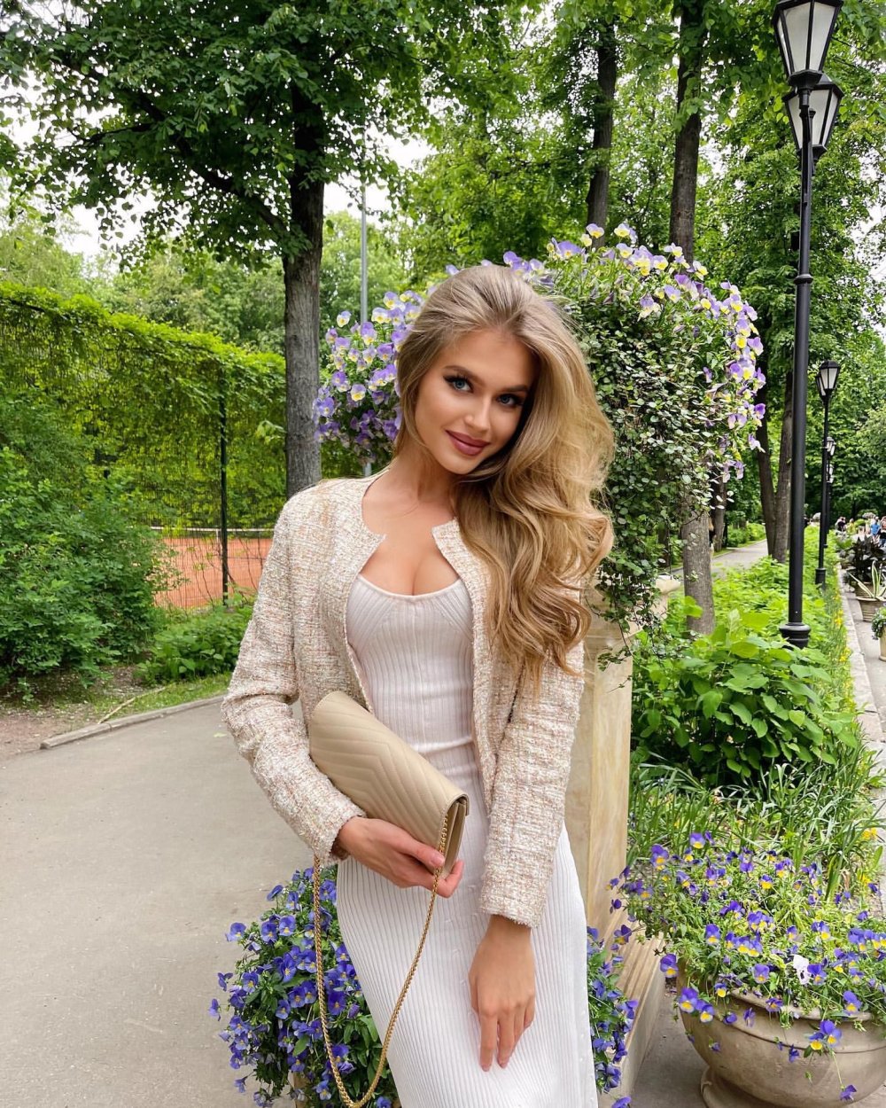 Alina Baikova in a swimsuit