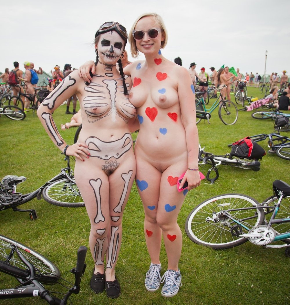 Bicycle of naked women