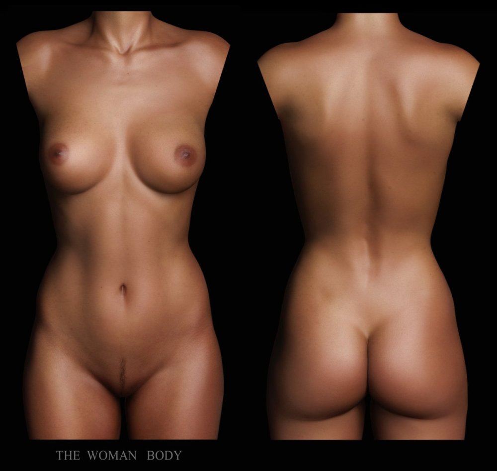 Naked girls in full height
