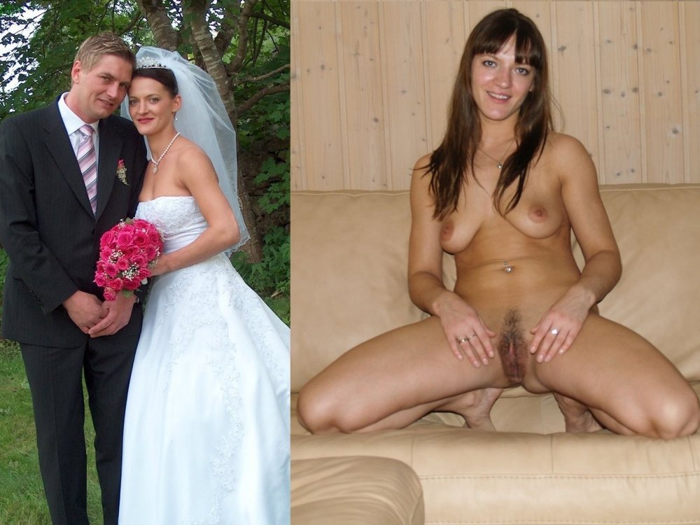 Naked brides after the wedding