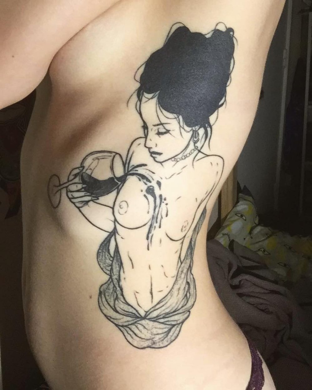 Cunnilingus girl in a tattoo