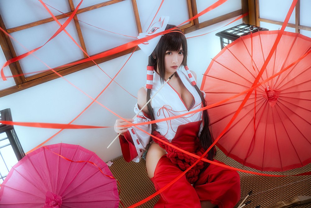Erotic cosplay in the collar